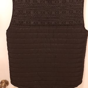 TELLURIDE .WOMEN'S VEST. SZ::XL FULL ZIPPED UP. QUILTED .BLACK